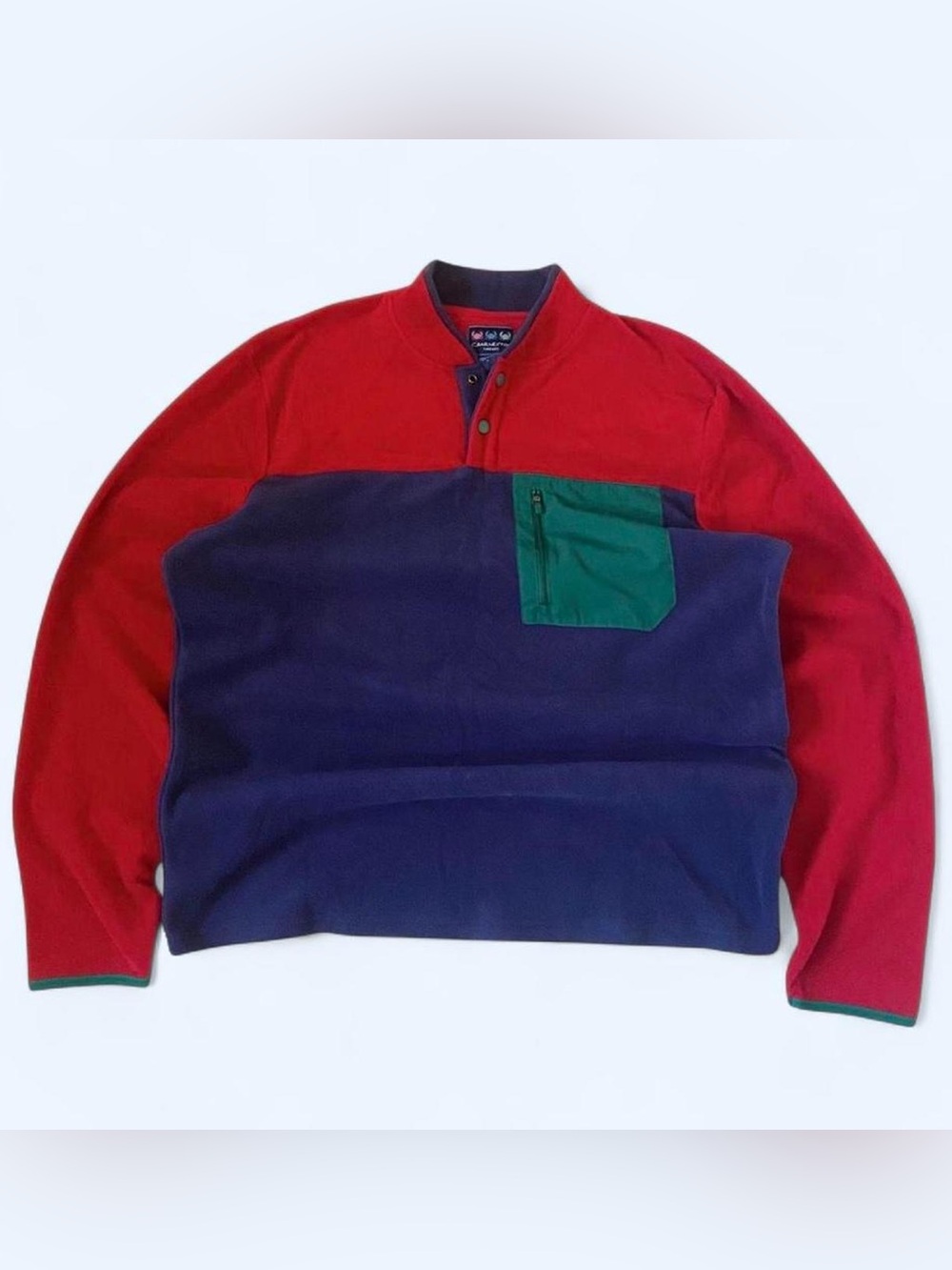 Charleston Threads Retro Colorblock Fleece Pullover XL